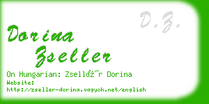 dorina zseller business card